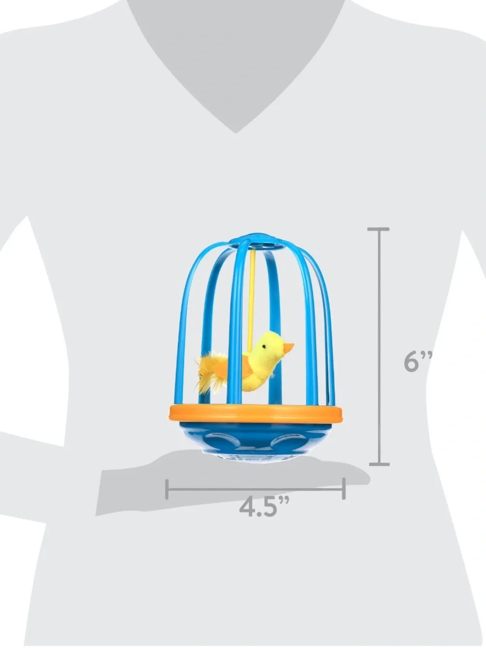 OurPets Bird in Cage Electronic Cat Toy